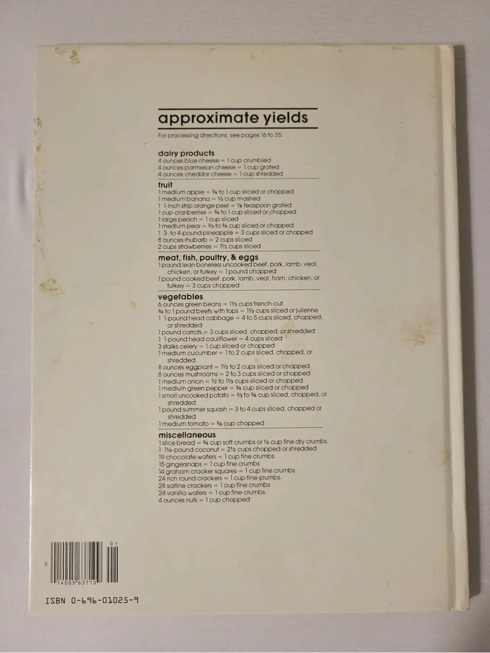 Better Homes And Gardens Cookbook - Cream & Black Text (1979)